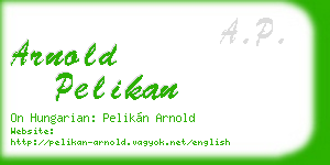 arnold pelikan business card